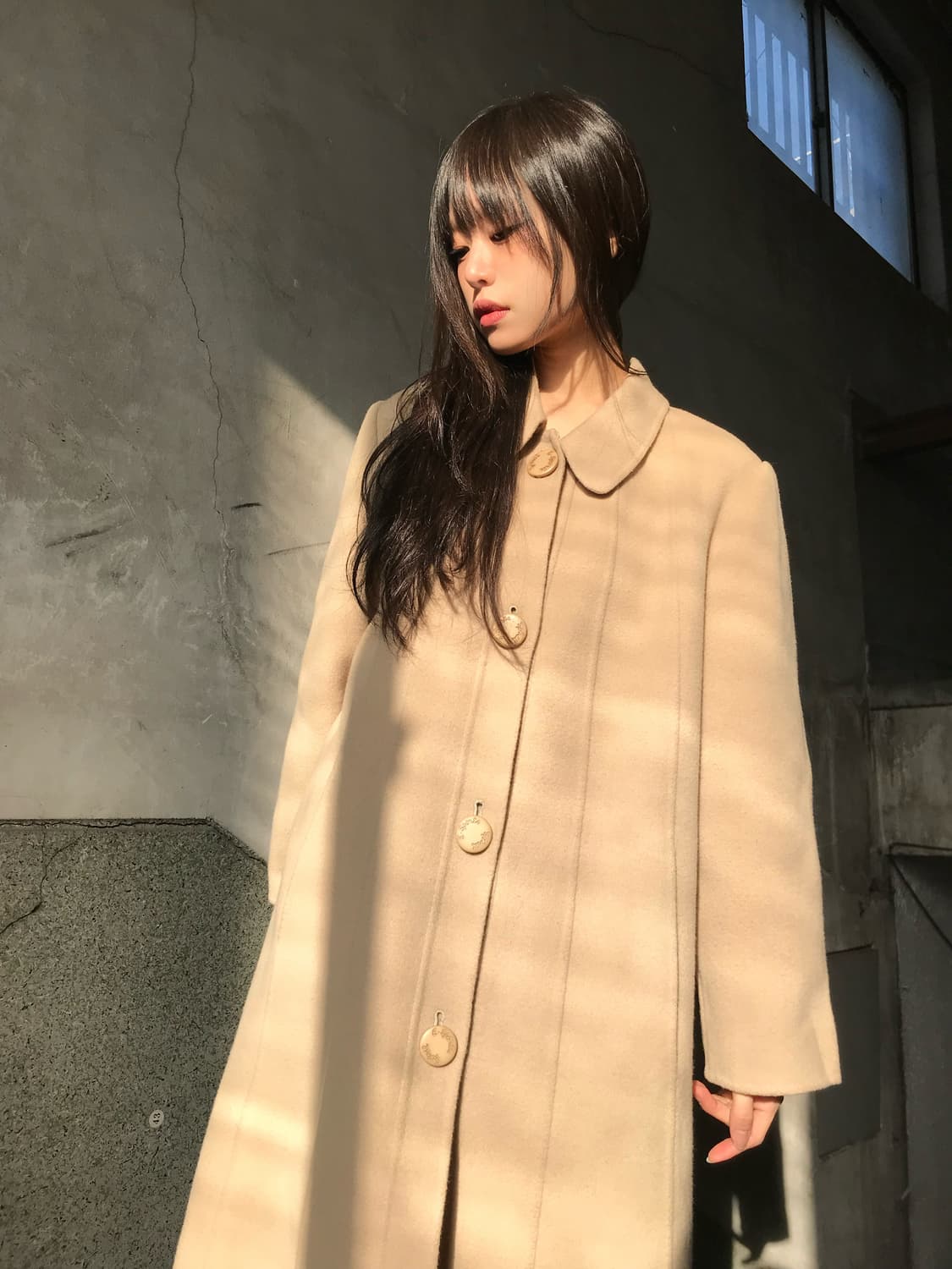 프린세스라인 베이지 코트 상품이미지1