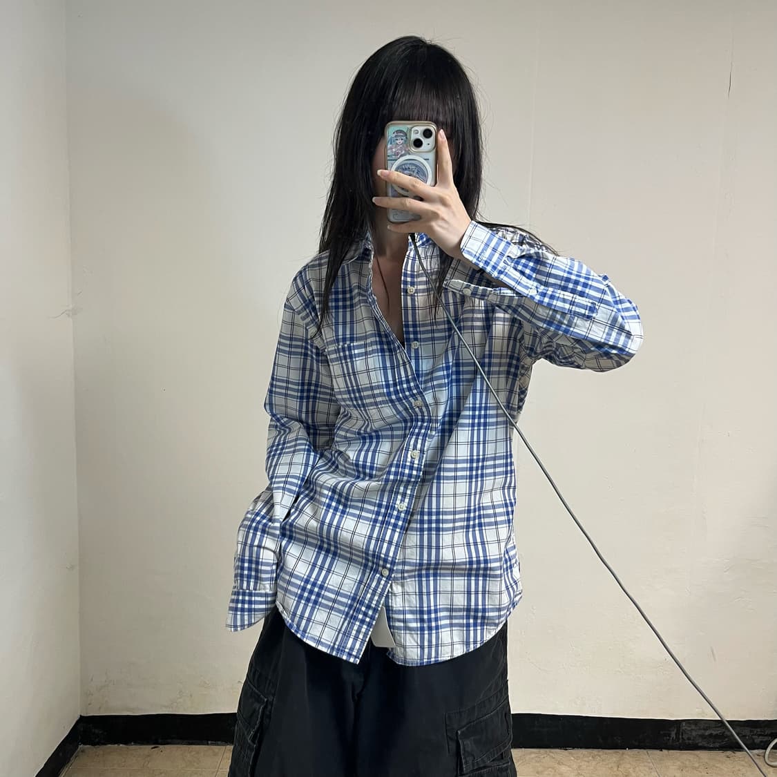 GAP Blue Check Shirt 상품이미지1