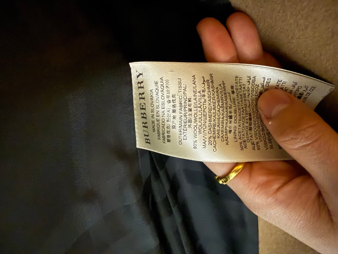 버버리여성캐시미어코트  상품이미지6