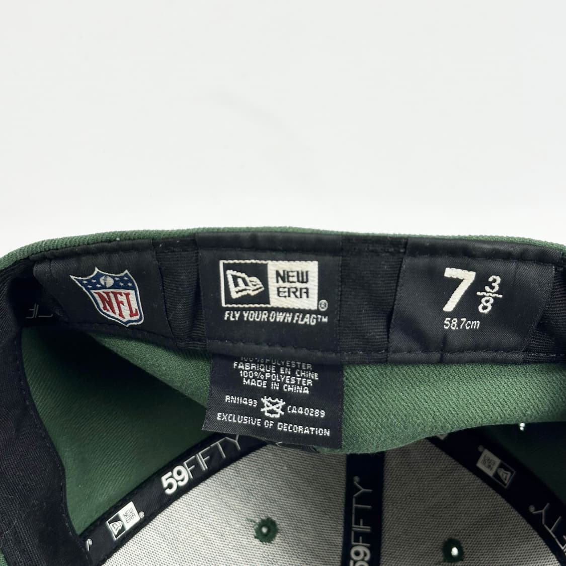 뉴에라 NFL 뉴욕 제츠 카키 스냅백 모자 상품이미지5