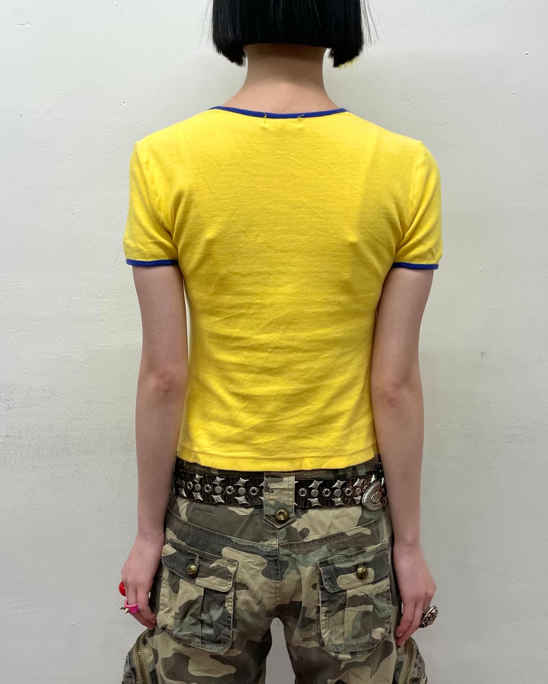 Popular girl flower yellow t-shirt 상품이미지2