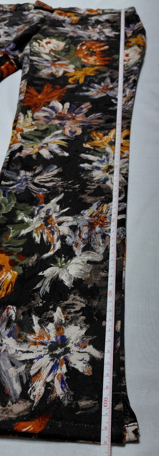 [일본38/무료배송] Sov. 일본 프리미엄 플로럴 패턴 슬림 팬츠 상품이미지9