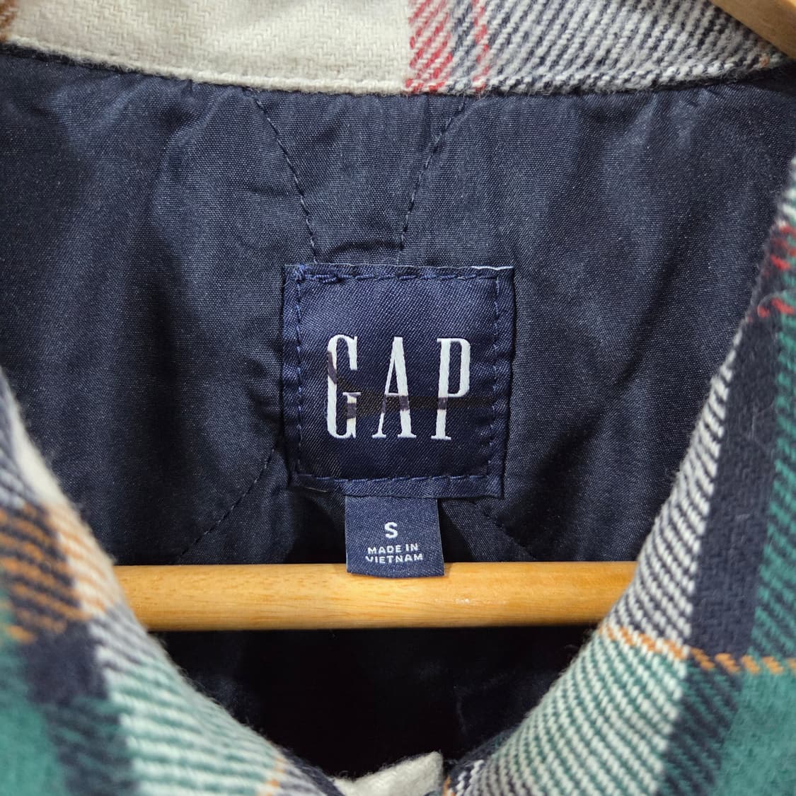 갭 체크 셔츠자켓 S 상품이미지2