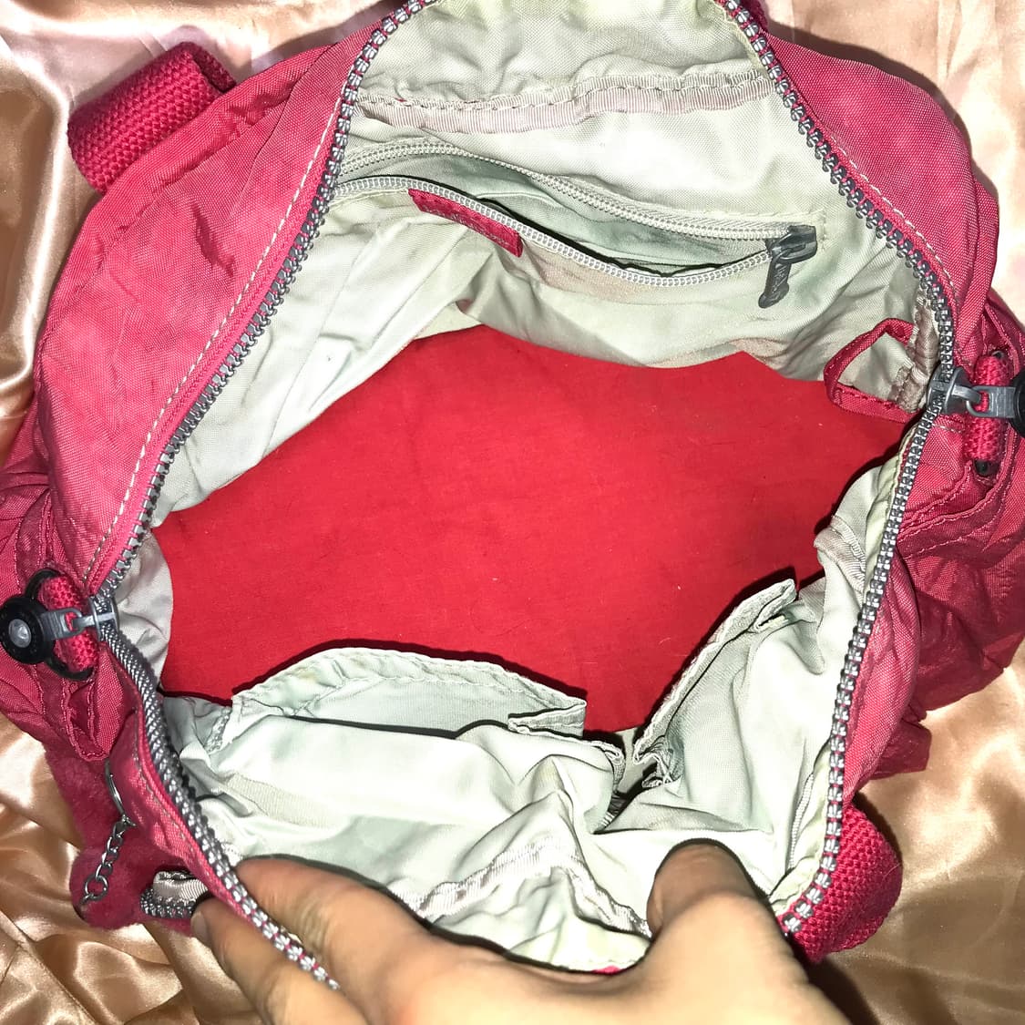 키플링 y2k 레드 숄더백 도트백 상품이미지6