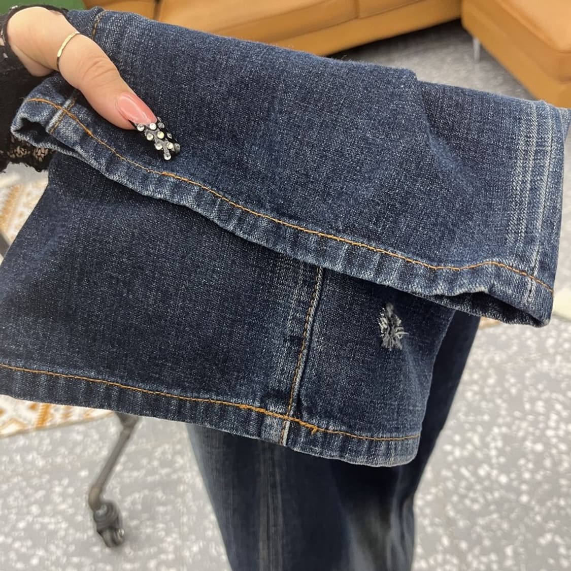 디키즈 올드스쿨 레트로 워싱 진청 데님팬츠 31인치 C10567 상품이미지7