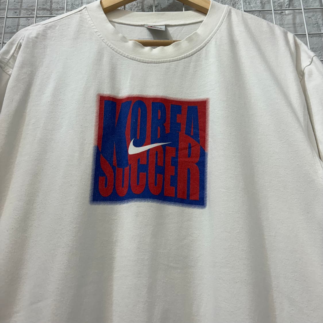 90s 나이키 올드스쿨 코리아 싸커 반팔 티셔츠 2XL 상품이미지5