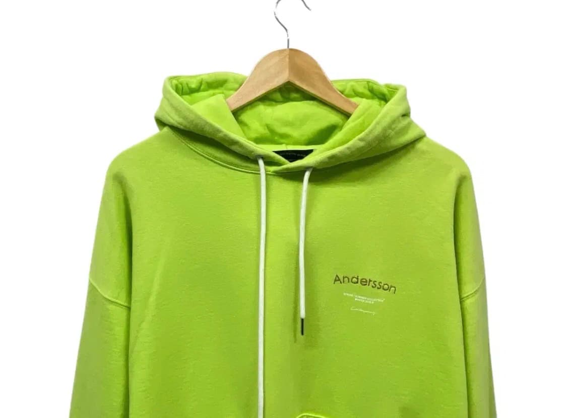 앤더슨벨 시그니처 라임 후디 맨투맨 M 상품이미지3