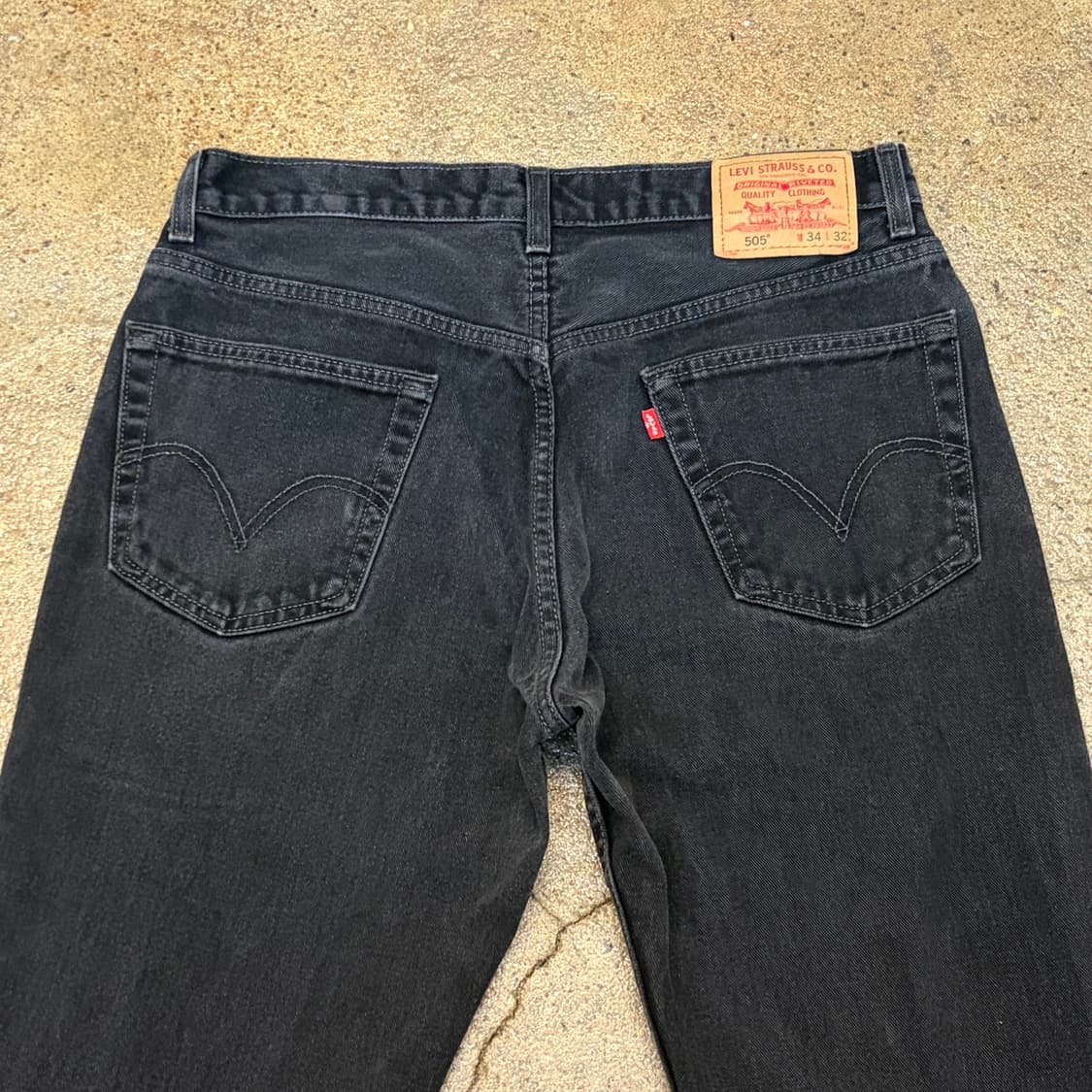 Made in Canada 미국 빈티지 리바이스 505 블랙진 청바지 상품이미지7