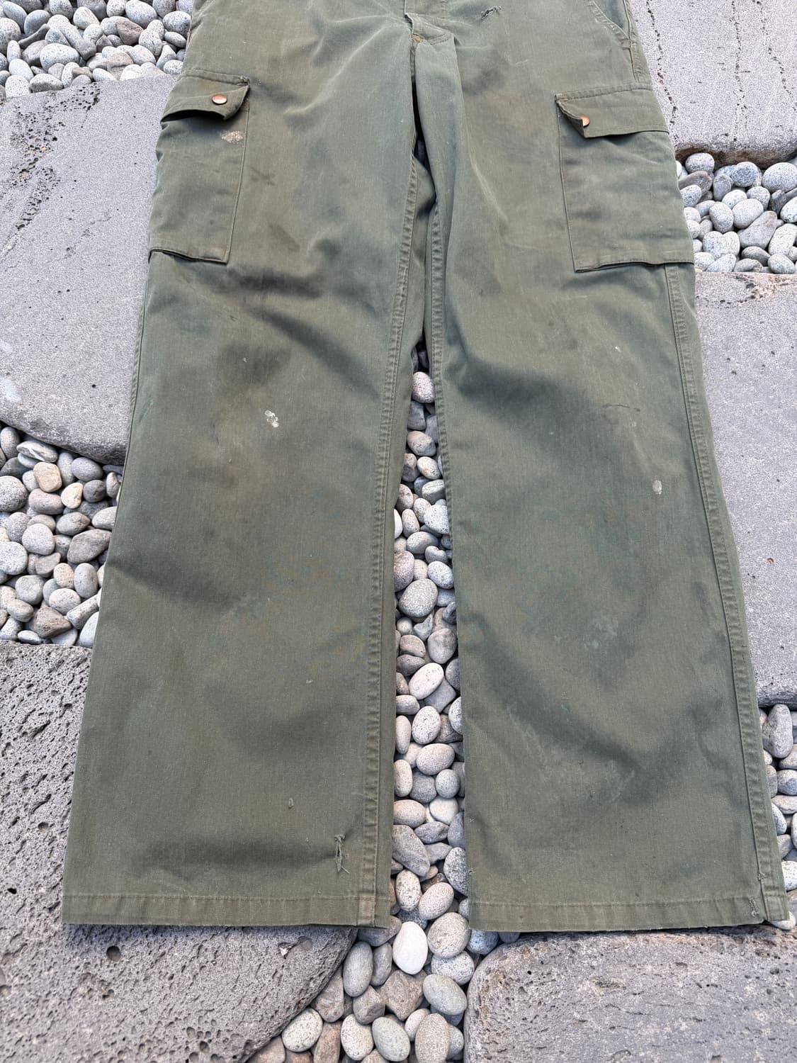 1970s DISTRESSED FRENCH 헤링본 프렌치워크팬츠 상품이미지4