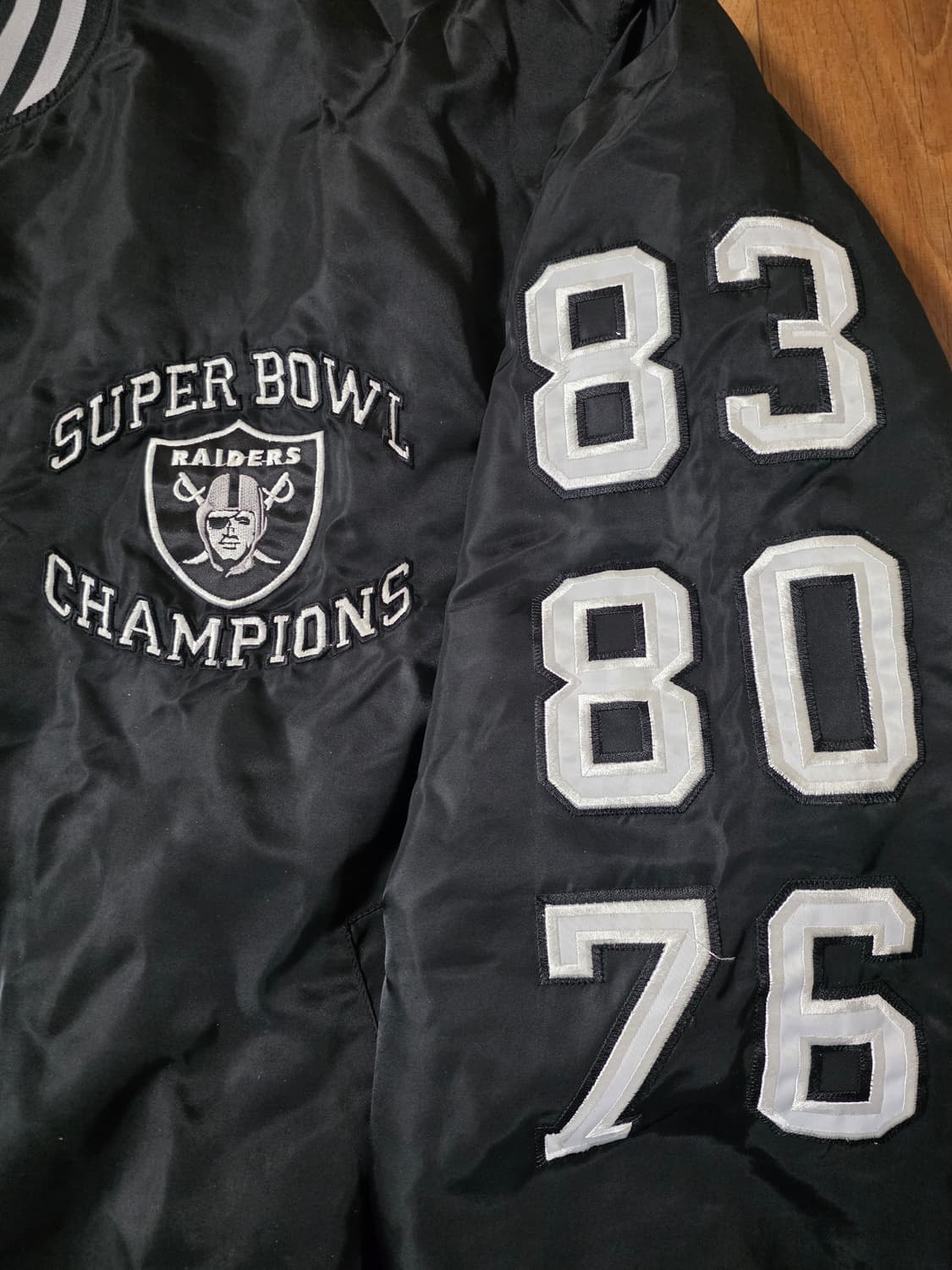 NFL Raiders (레이더스) 슈퍼볼 스타디움 자켓 상품이미지4