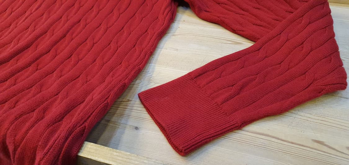 (새상품)100.타미 케이블 라운드니트 상품이미지5