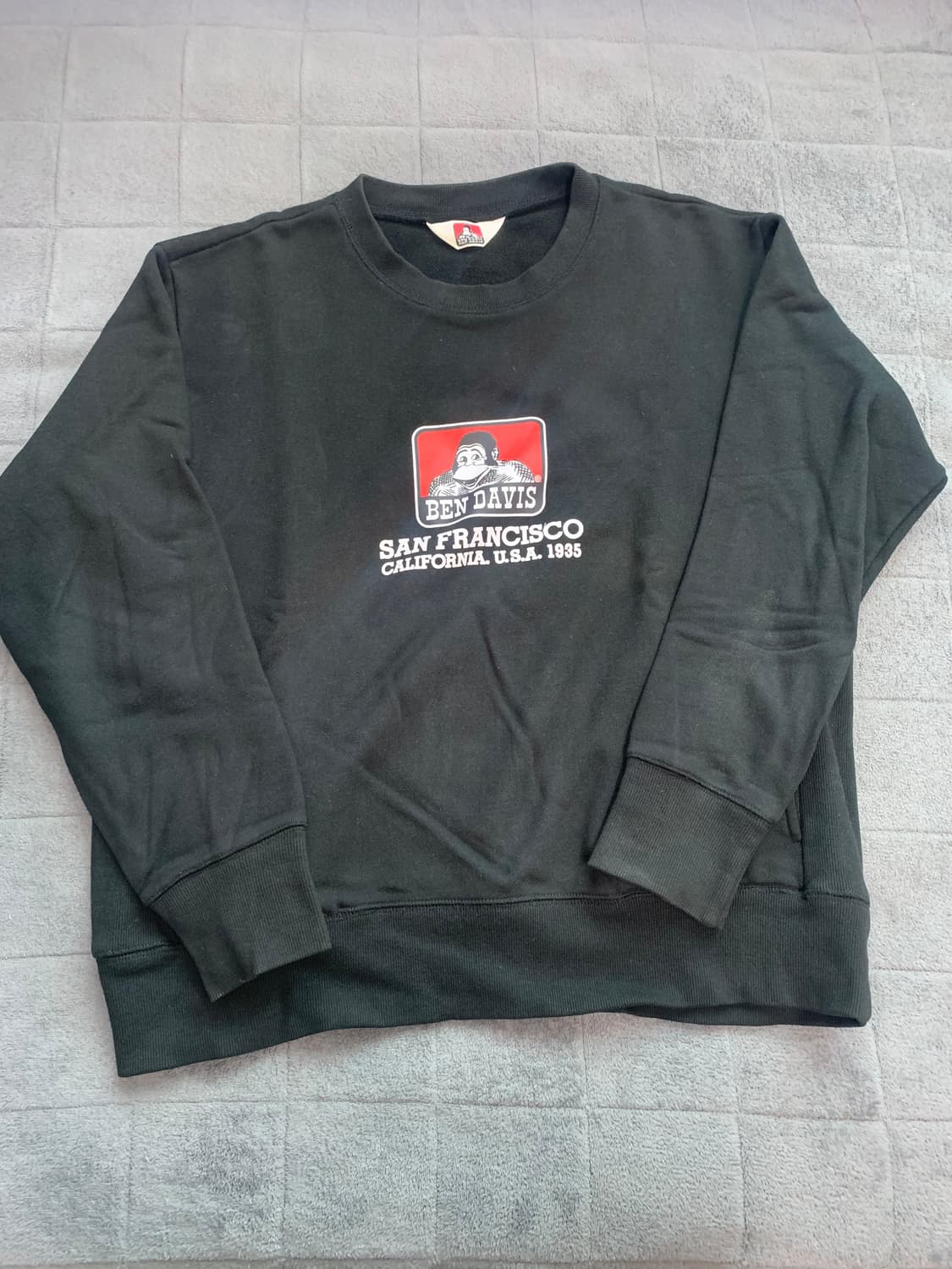 벤 데이비스 검정 맨투맨 L 상품이미지1