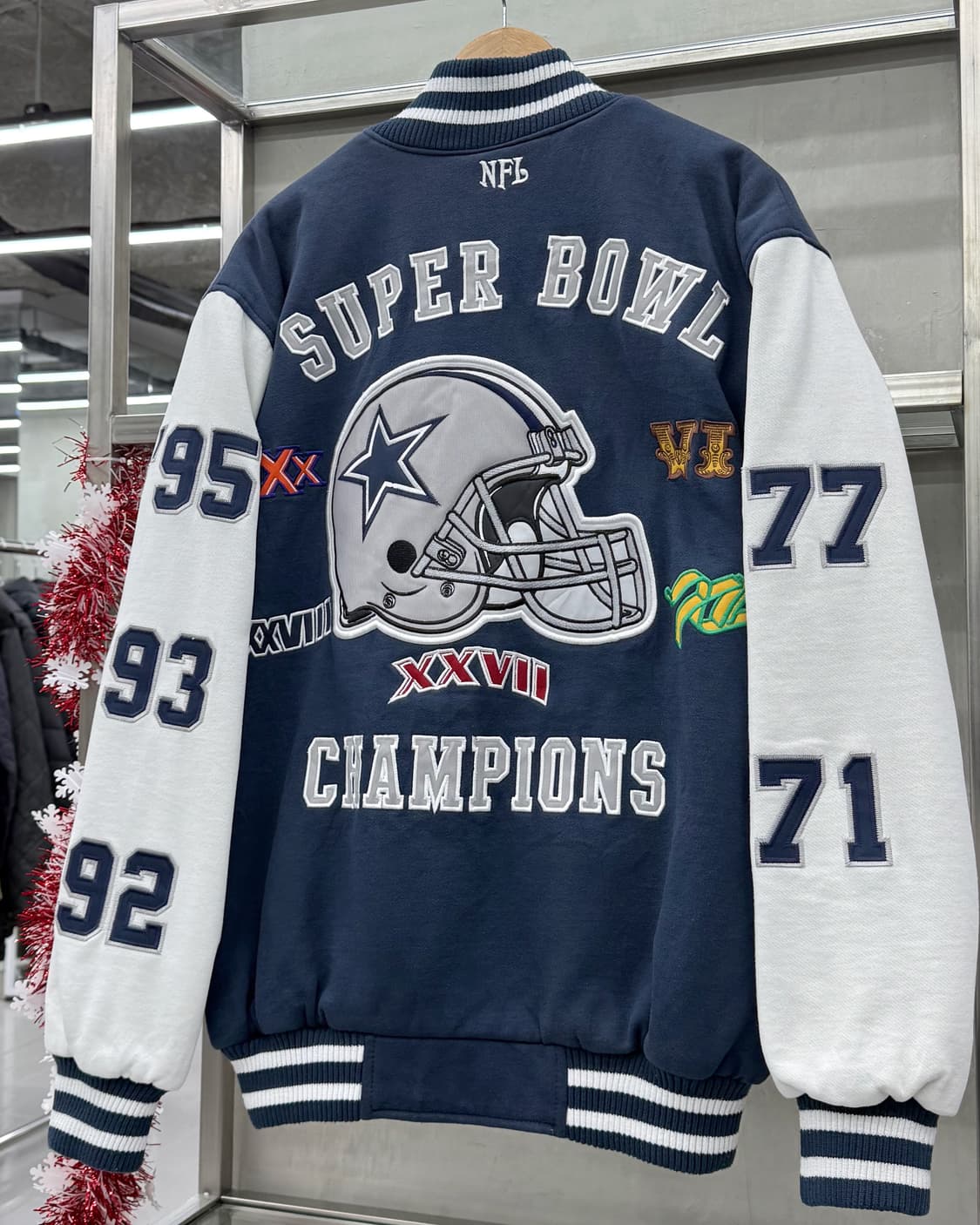 NFL 00s CowBoys 슈퍼볼 챔피언 스웻 스타디움 점퍼 상품이미지2
