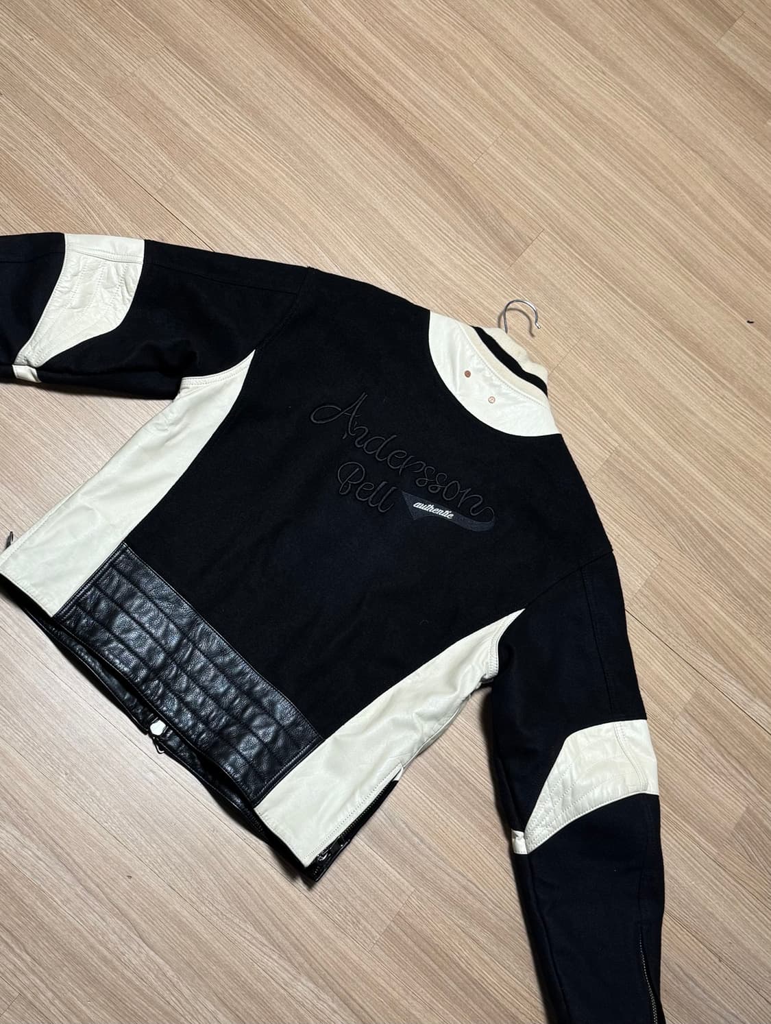 앤더슨벨 모터사이클 레더 바시티자켓 상품이미지2