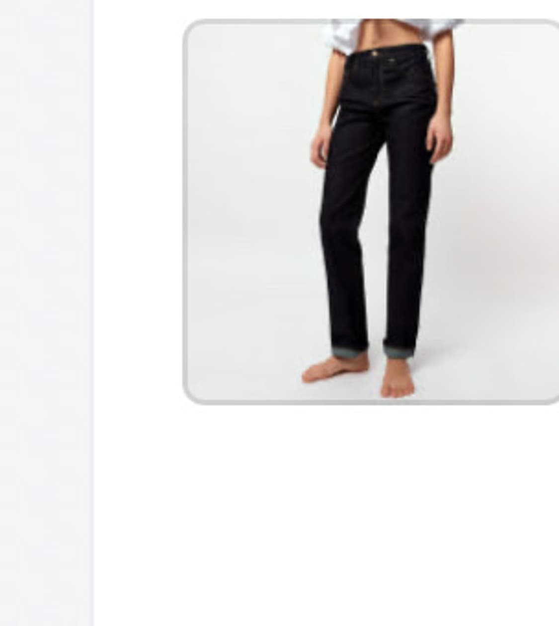 자라 생지 데님 팬츠 청바지 eu34 스트레이트핏 상품이미지6