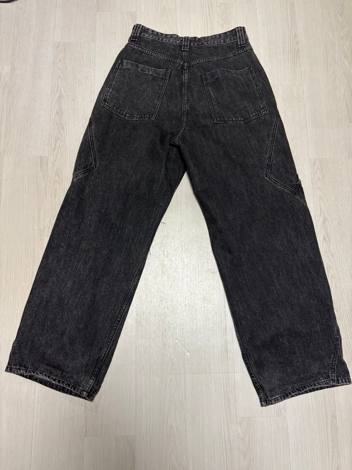 노운 side line cargo denim pants (black) 상품이미지7