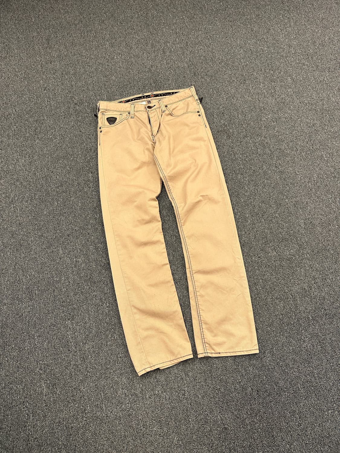 32) 에드윈 452xvs 베이지 스트레이트 팬츠 상품이미지3