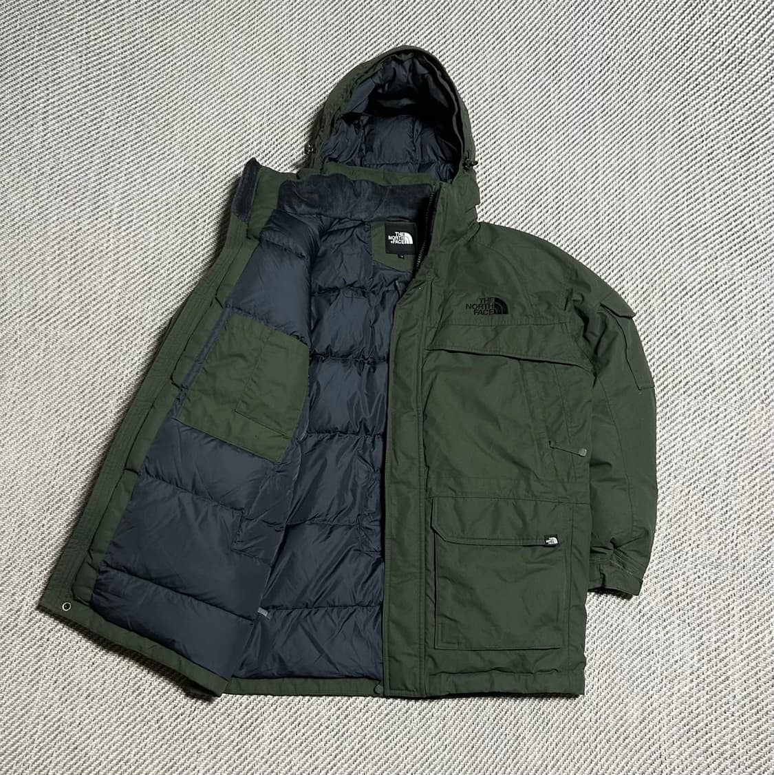 [XXL] Northface 노스페이스 카키 구스다운 패딩 점퍼 파카 상품이미지2