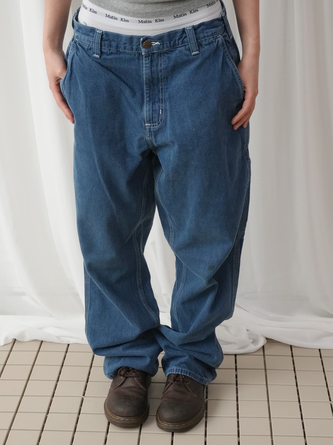 칼하트 카펜터 데님 382 DUNGAREE (32/30) 상품이미지5