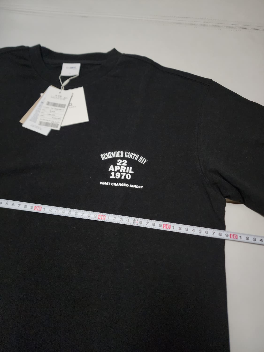 지이크블랙웨이스티드웨이브프린팅반팔티셔츠100 상품이미지7