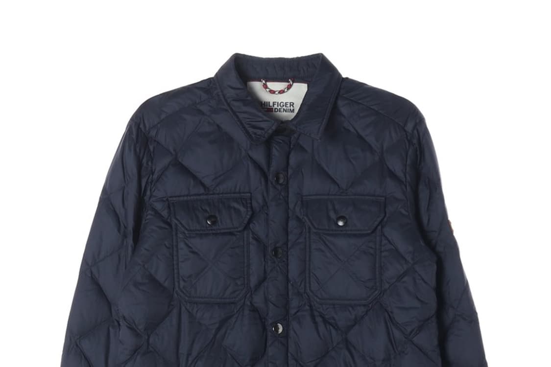 타미힐피거 데님 경량 퀼팅 패딩 자켓 S 상품이미지4