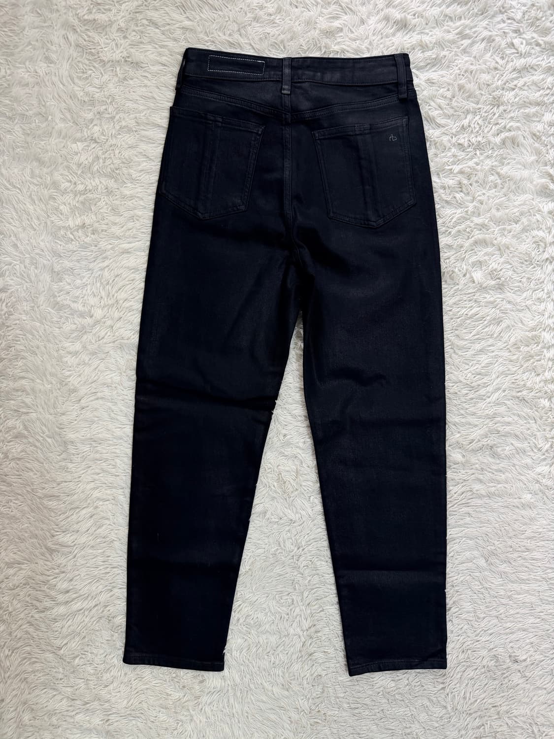 랙앤본 rag & bone 코티드 블랙 시가렛 데님 팬츠 상품이미지6