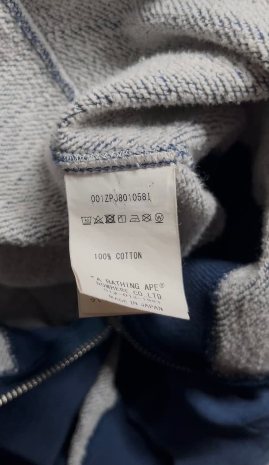 정품 베이프 샤크후드 딥네이비-S 상품이미지8