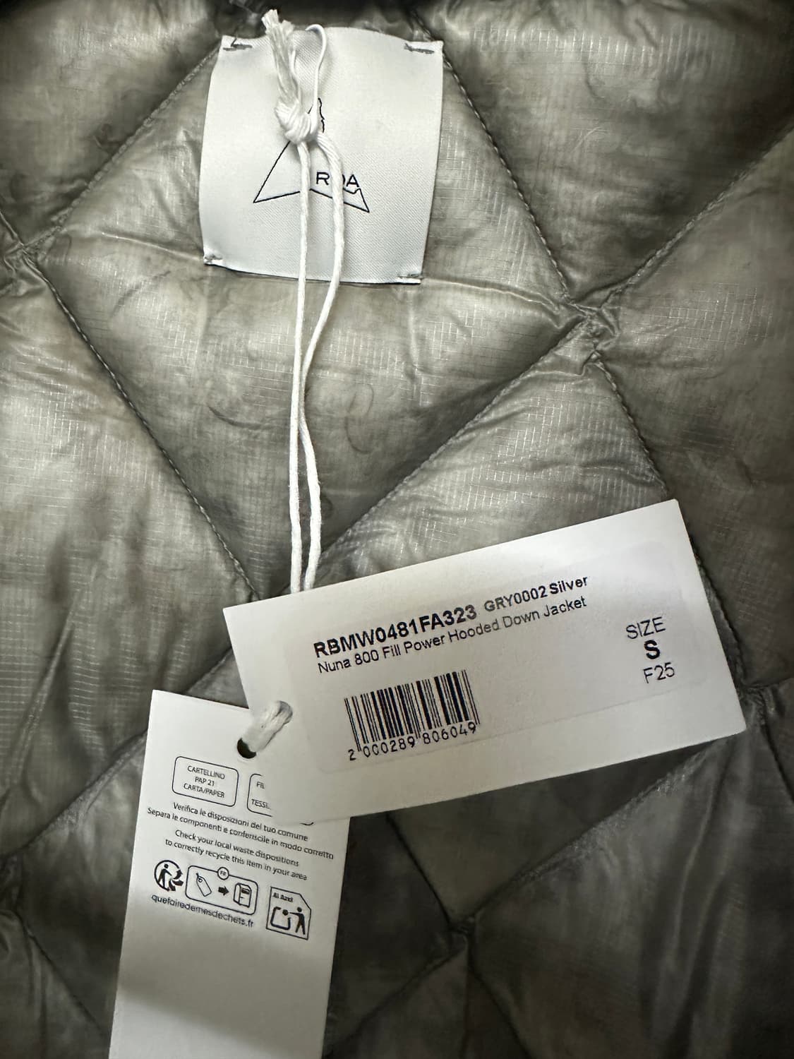 로아 누나 800 필 파워 후드 다운 자켓 실버 s 상품이미지2