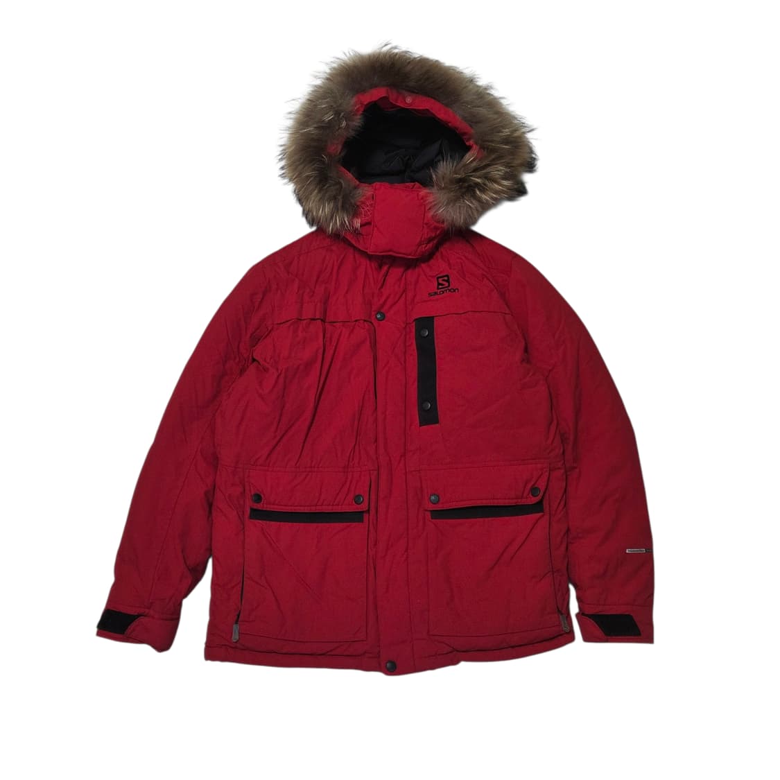 SALOMON 살로몬 레드 덕다운 후드퍼 자켓 95  상품이미지1