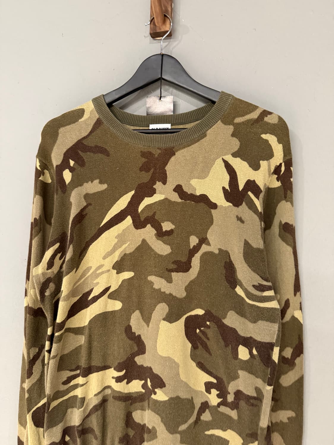 camouflage pattern knit sleeve 상품이미지5