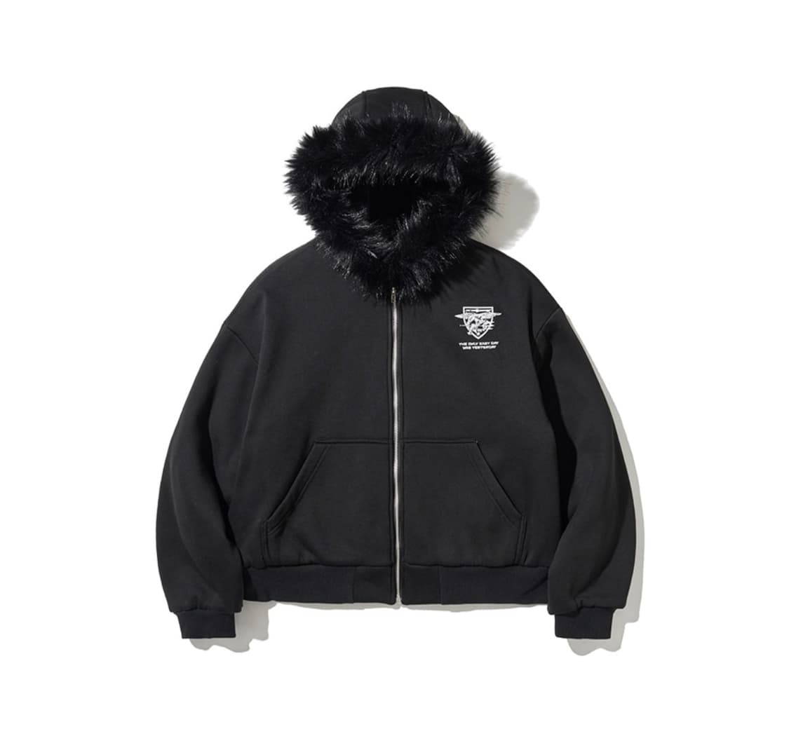 스켈리웩 크롭 퍼 후드 자켓 상품이미지1