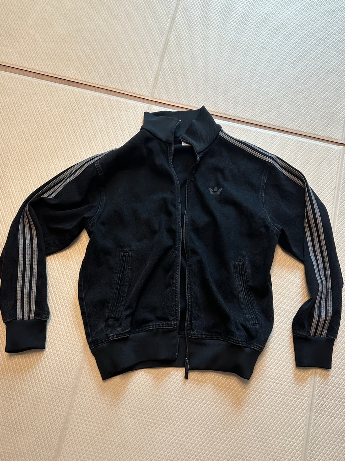 아디다스 져지 파이어버드 트랙탑 트루 블랙 데님 상품이미지3