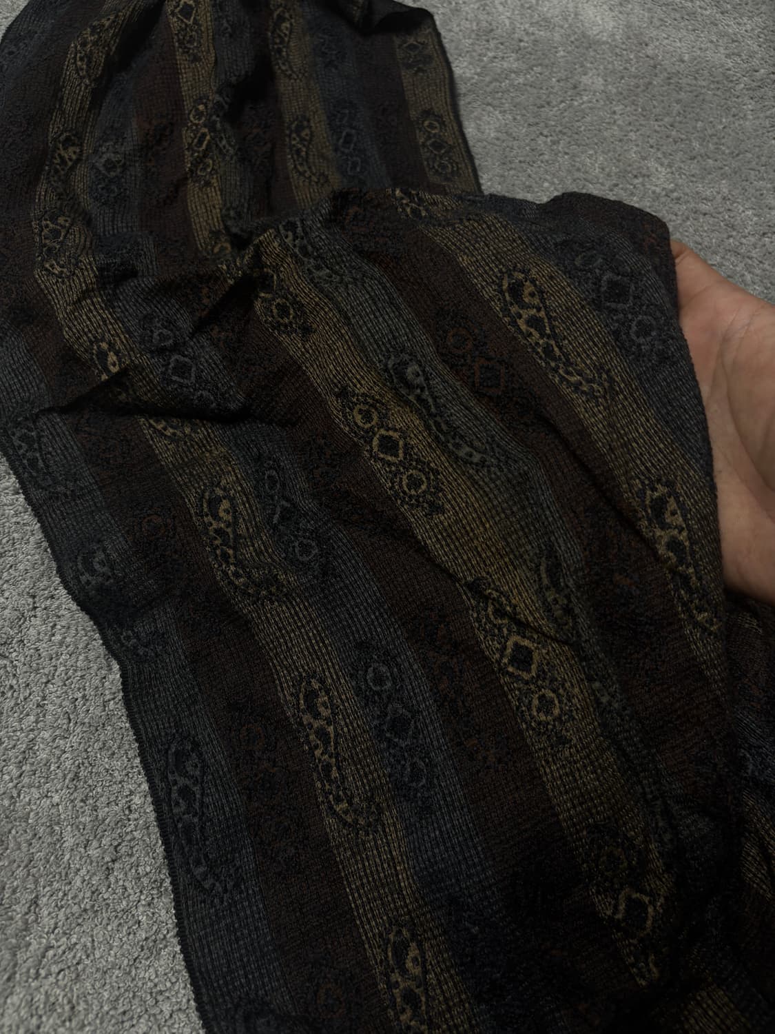 Vintage minimal grunge ehtic mood scarf 상품이미지3