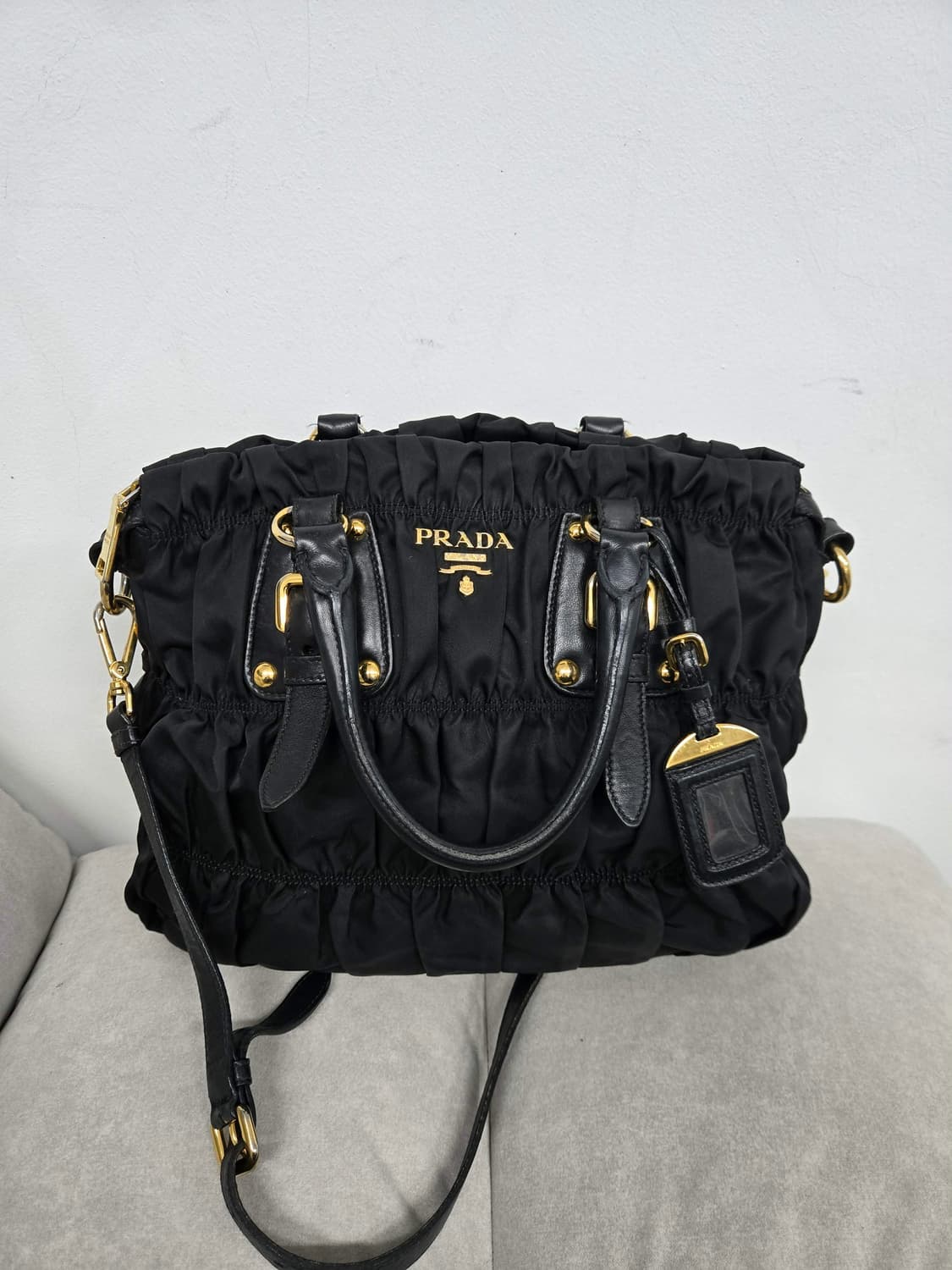 [보증서 정품] 프라다 고프레 숄더백 상품이미지5