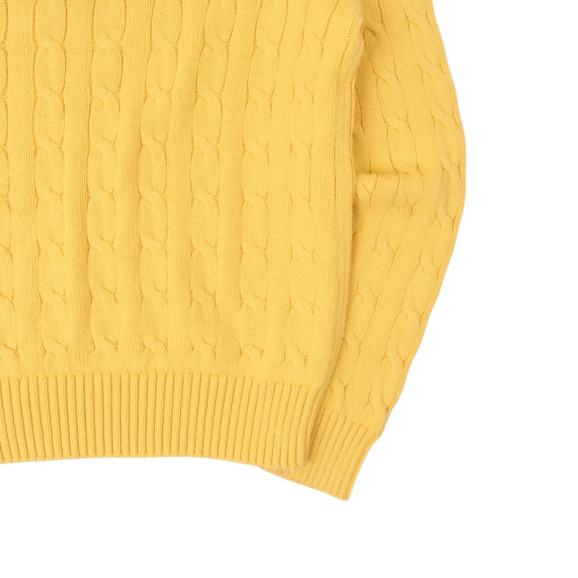 폴로 랄프로렌 옐로우 케이블 니트 스웨터 상품이미지7