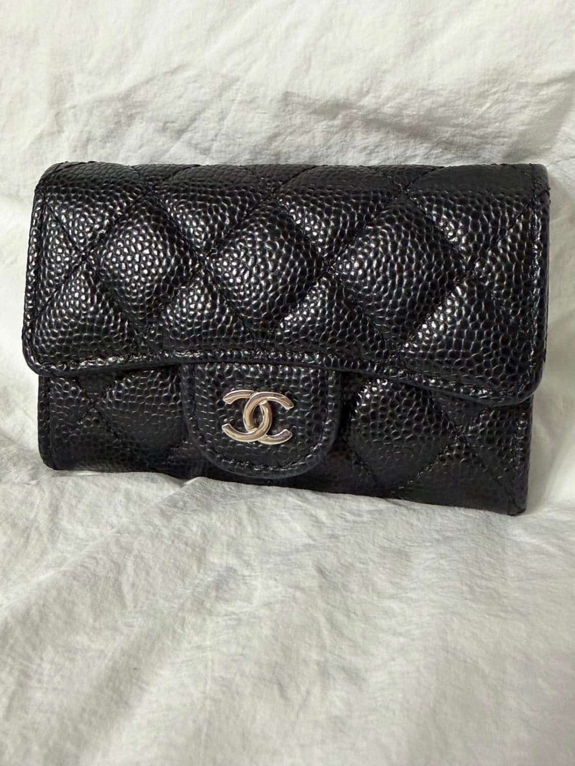샤넬 캐비어 블랙 카드지갑 상품이미지1