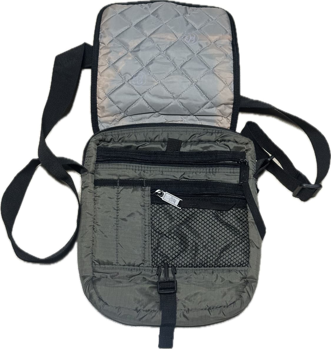 90s 스투시 크로스백 카키 상품이미지2