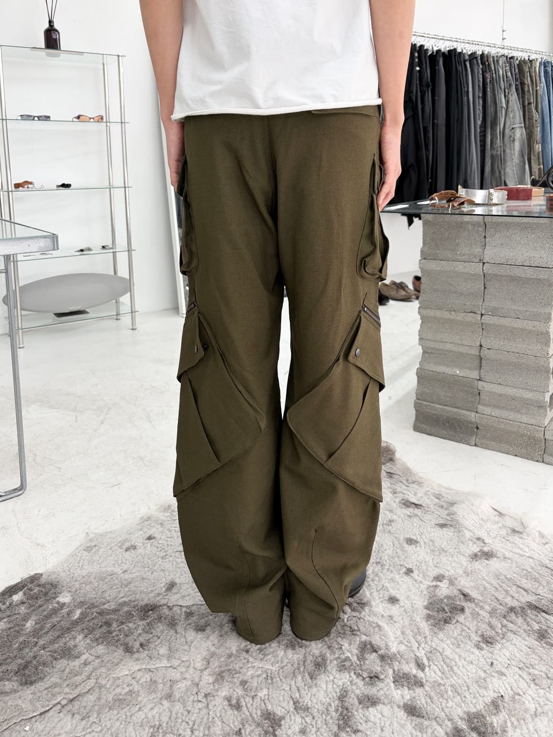 토네이도 마트 커브드 와이드 카고 팬츠 상품이미지2