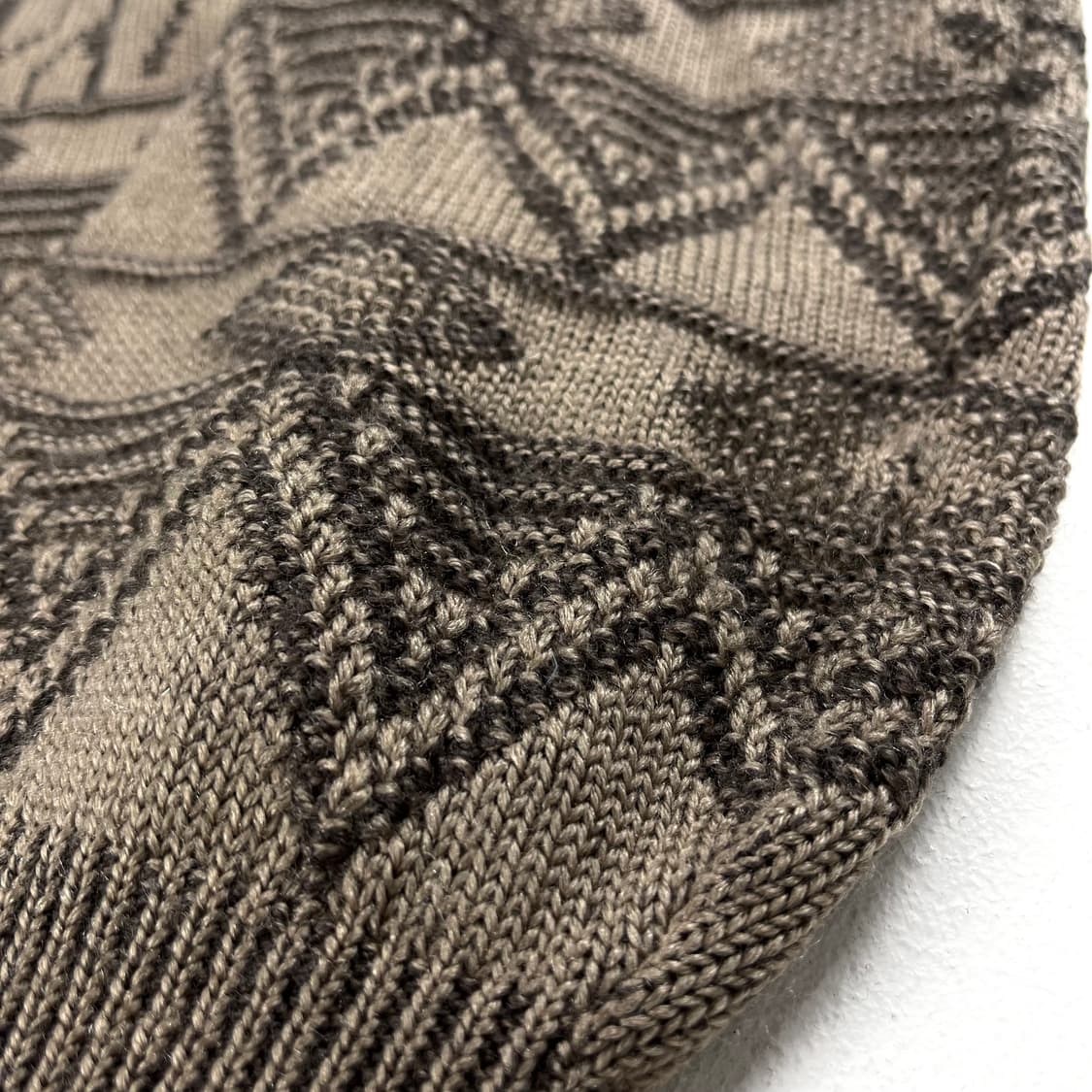 [M] 일본 빈티지 패턴 울 니트 스웨터 상품이미지5