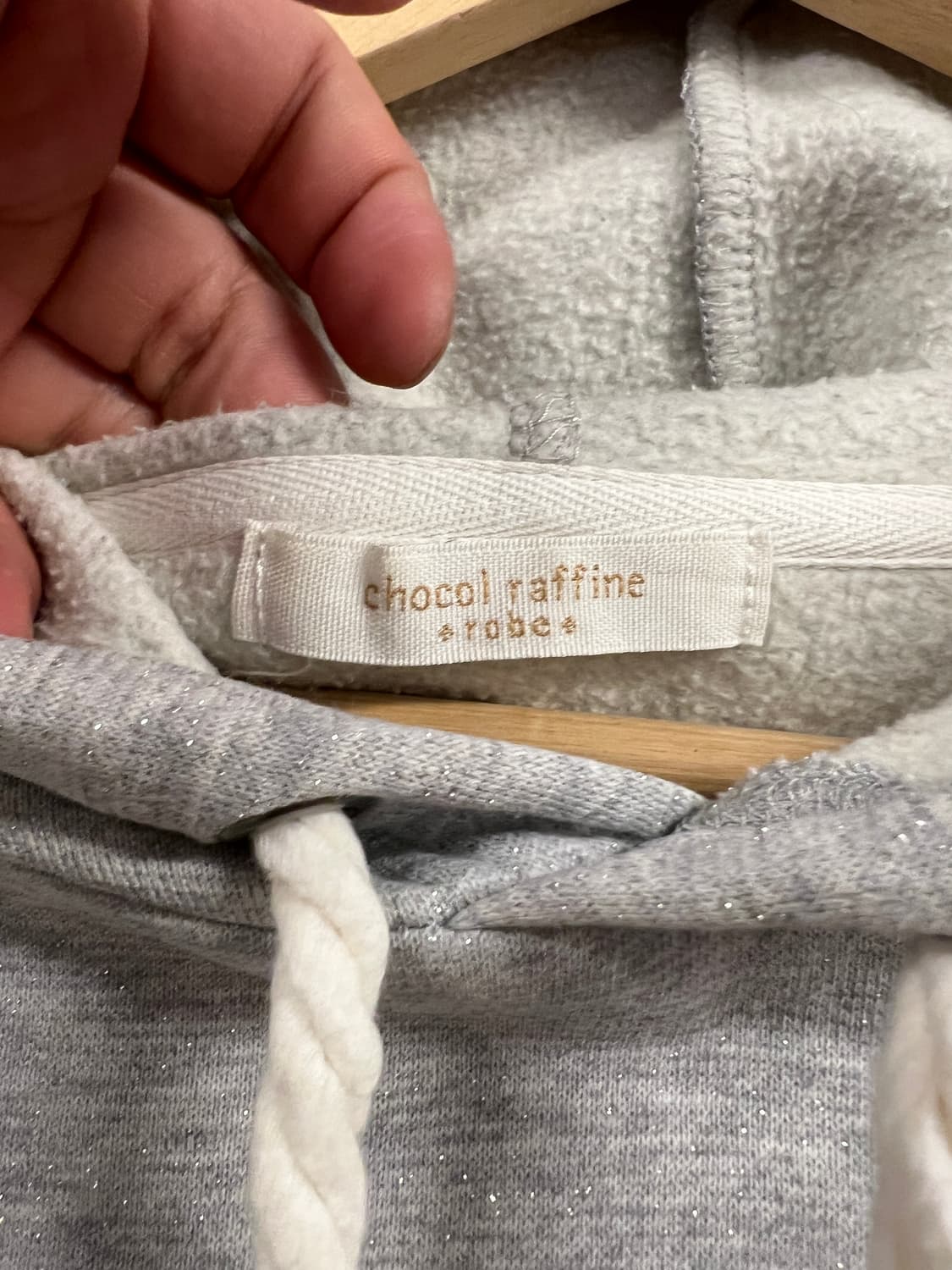 M) JPN chocol raffine글리터 프린팅 후드 원피스 T294 상품이미지2