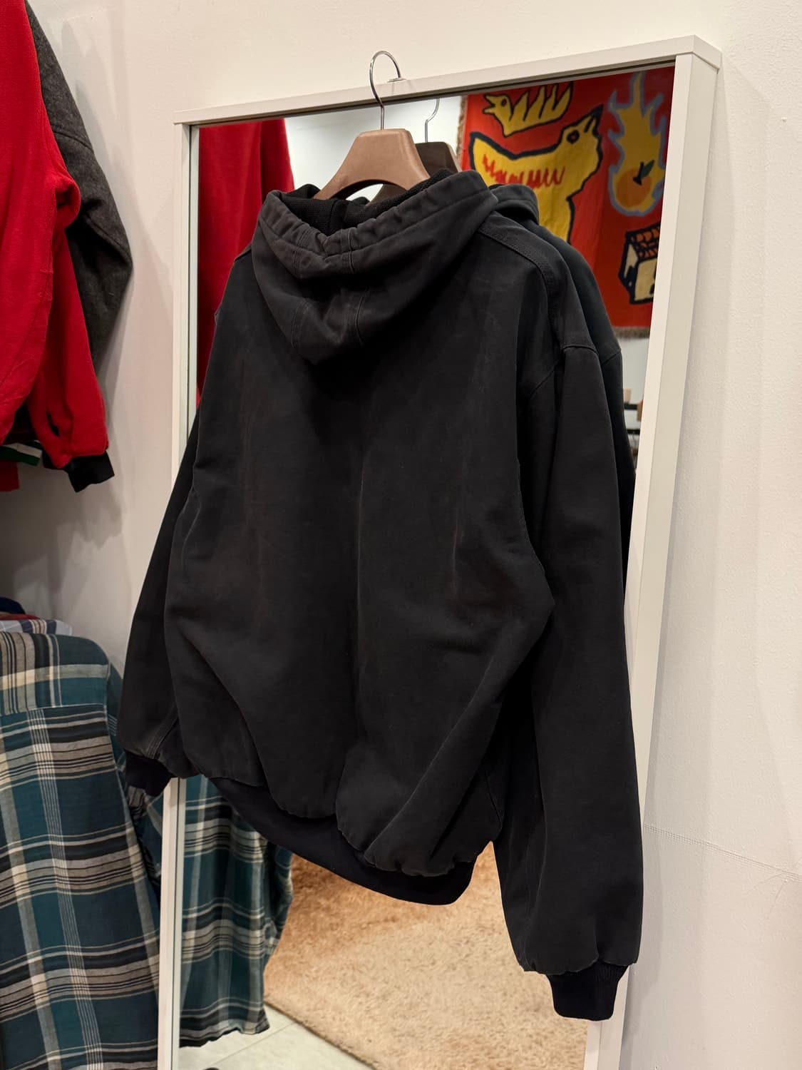 00s Carhartt 칼하트 덕 액티브 페이딩 후드 워크 자켓 상품이미지4