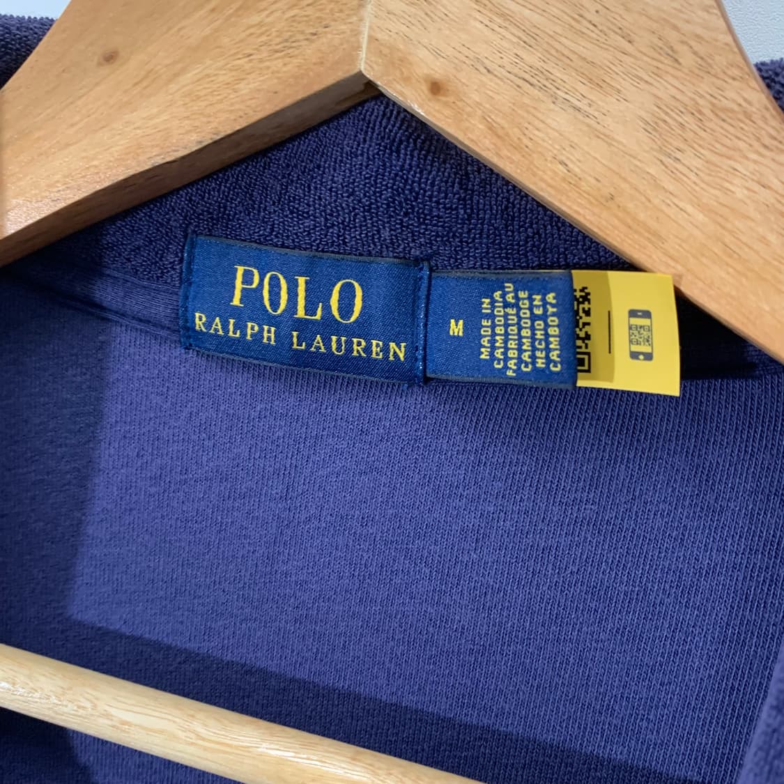 폴로 네이비 Qr라벨 테리PK카라티 상품이미지3