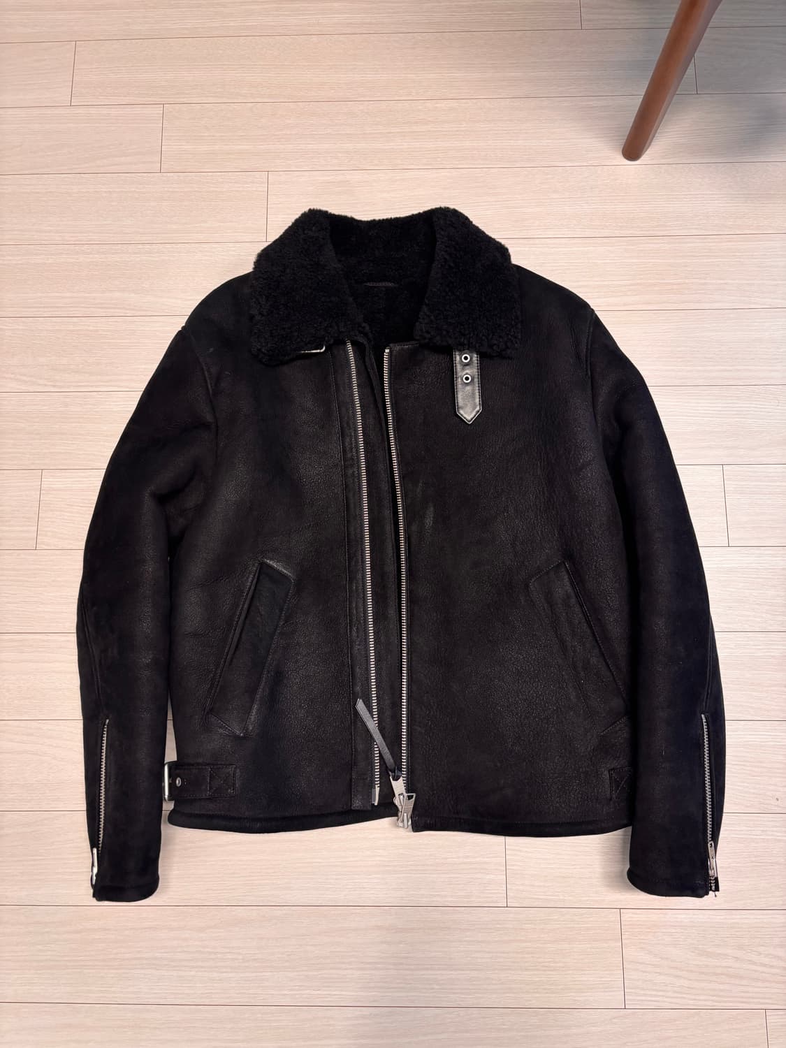 (Msize) 올세인츠 데클리 시어링 무스탕 자켓 상품이미지1