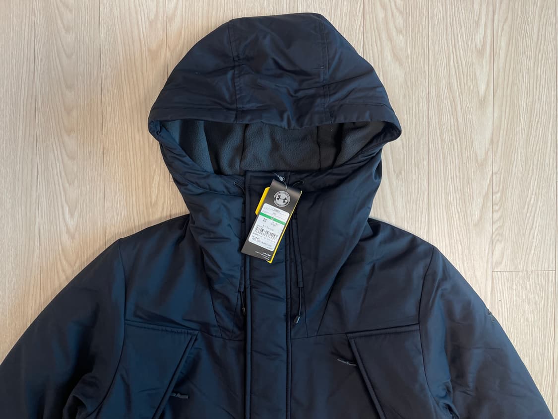 언더아머 UA 롱 코트 벤치 코트 블랙 상품이미지2