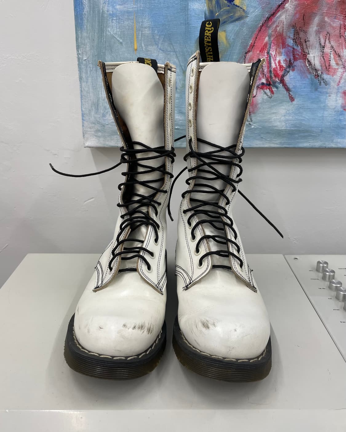 [250] 조지콕스 x 히스테릭글래머 화이트 롱 부츠 상품이미지3