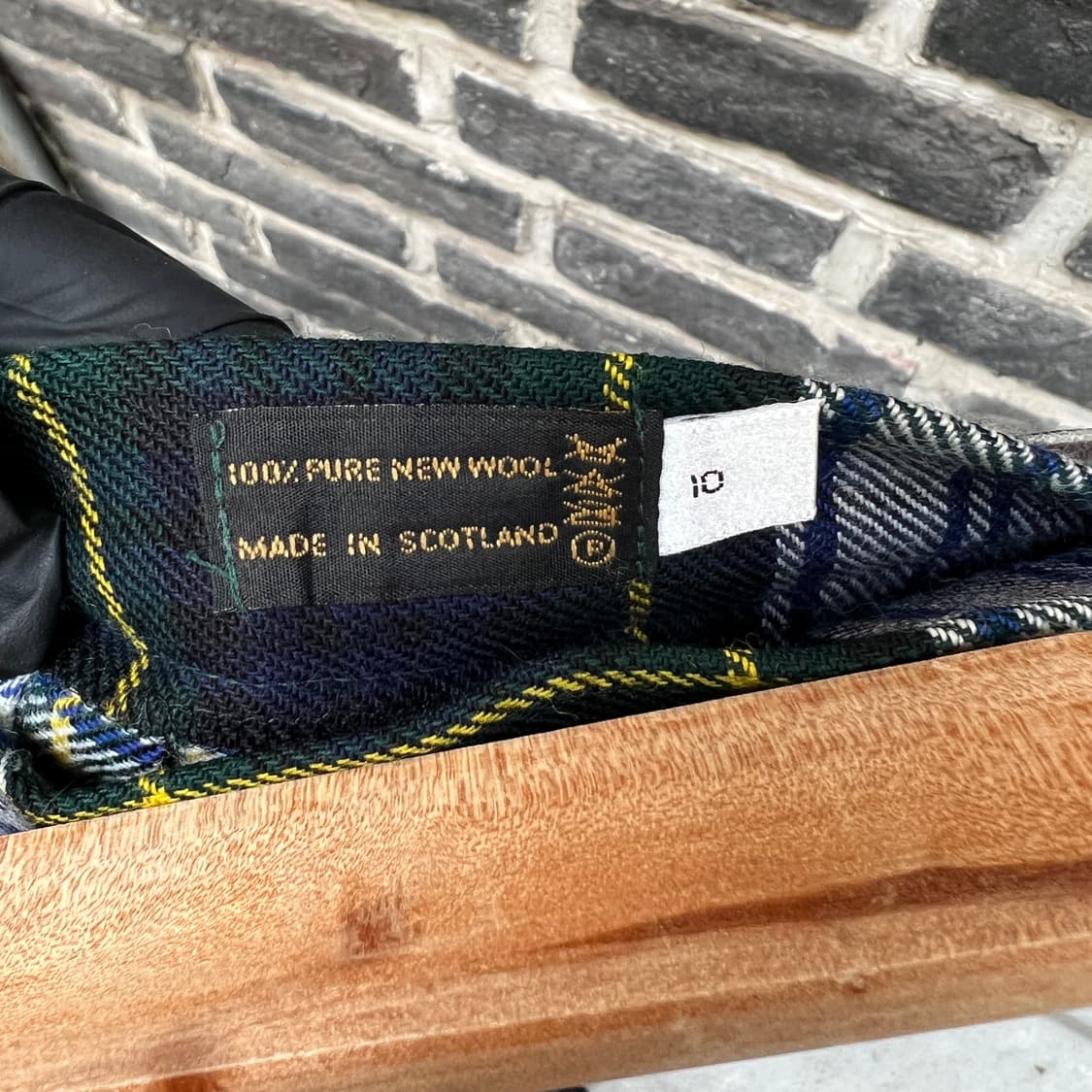 빈티지 퓨어울 플리츠 랩스커트 상품이미지5