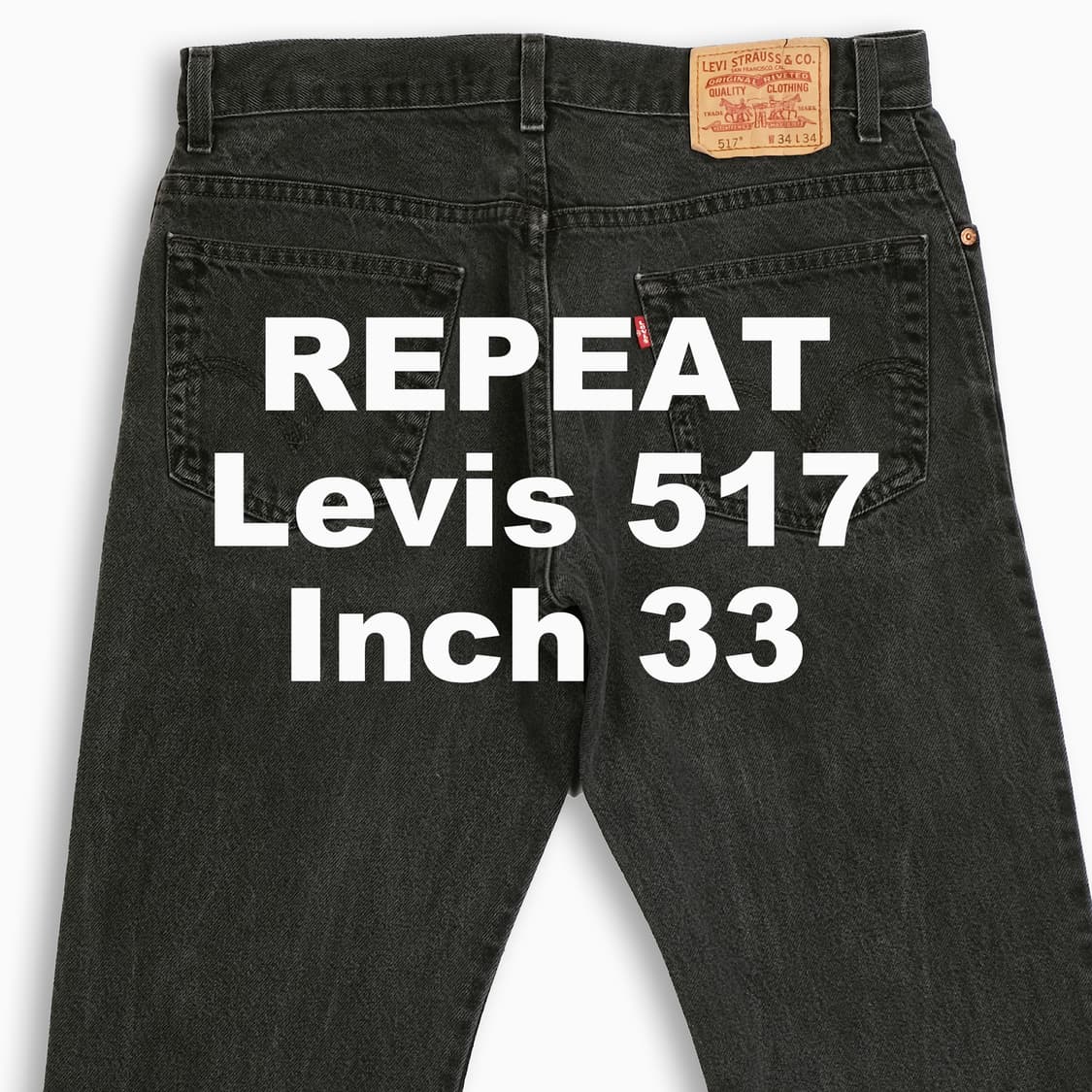 빈티지 리바이스 517 흑청 블랙진 33 인치 LV51734151 상품이미지1