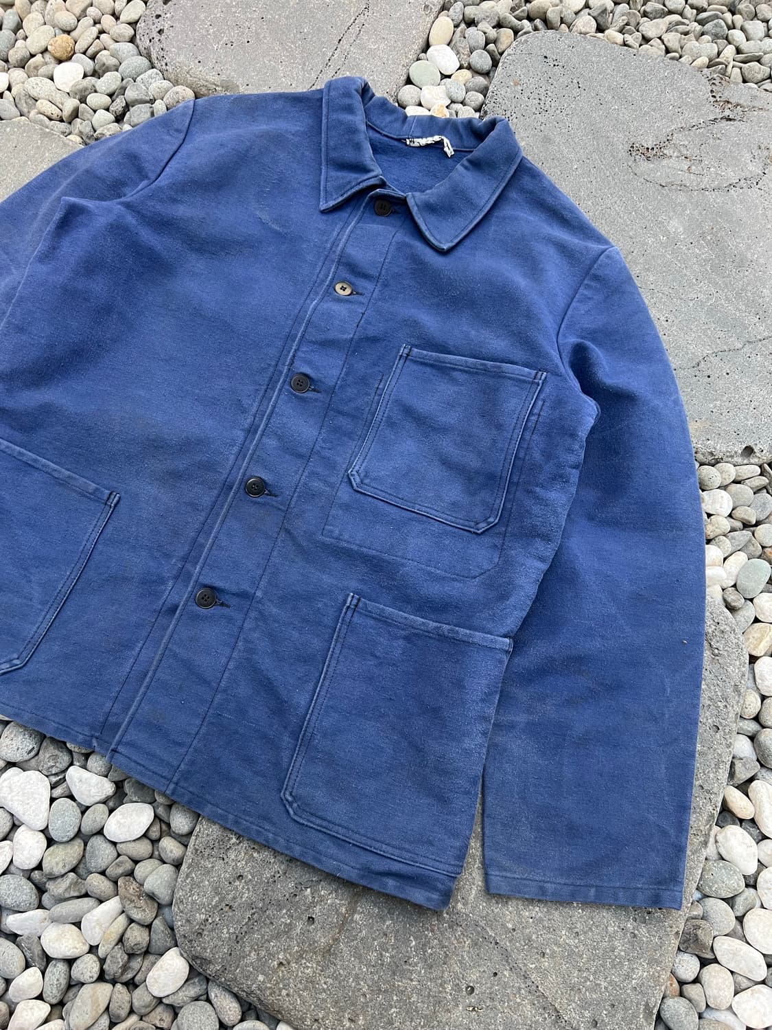 MOLESKIN FADED BLUE WASHING 몰스킨프렌치워크자켓 상품이미지5