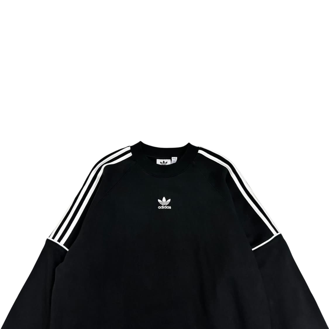 아디다스 블랙 센터 로고 스웨트셔츠 상품이미지2