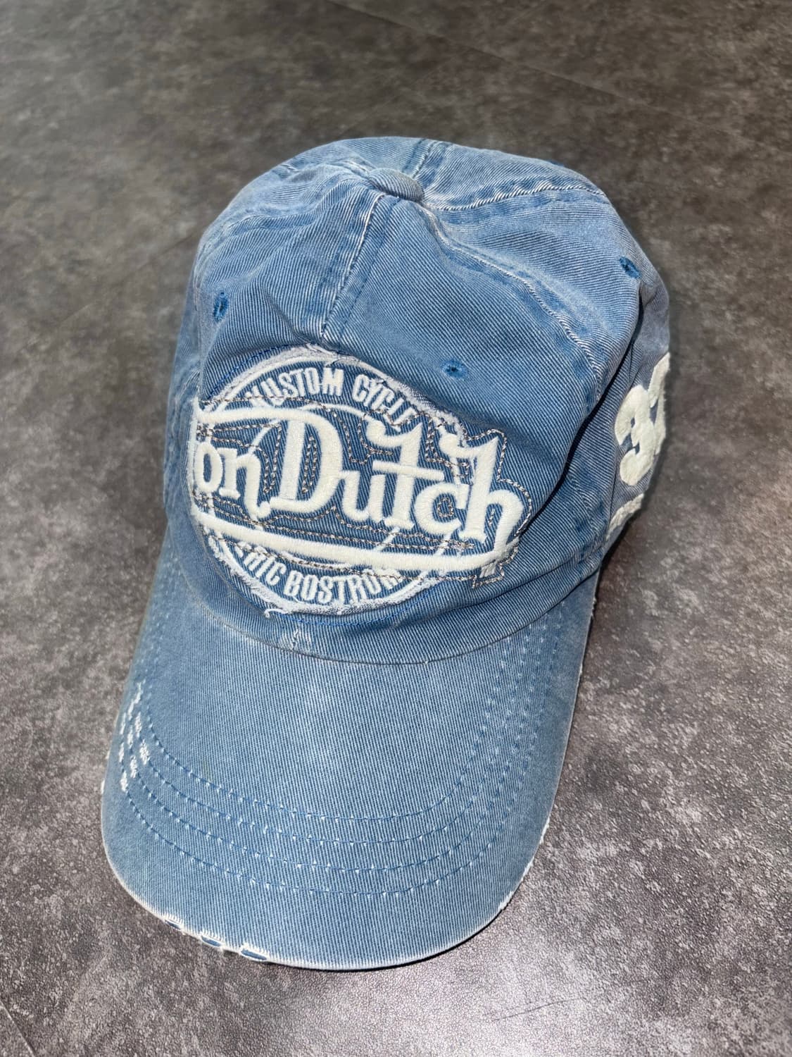 Vondutch 본더치 빈티지 데님 워싱 볼캡 상품이미지1